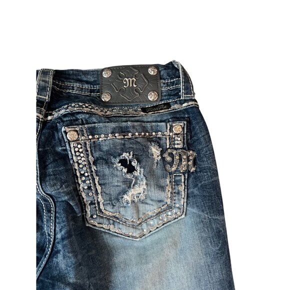 Miss Me Denim - Women's Distressed Blue Jeans